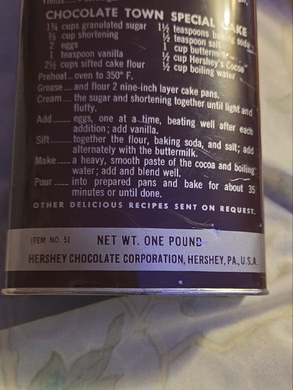Hershey's Cocoa Powder Tin - Brown - Picture 2 of 9
